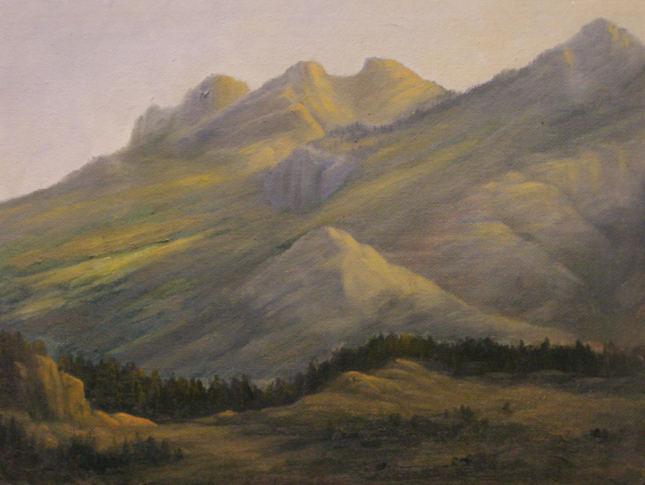 Morning light over the Rockies